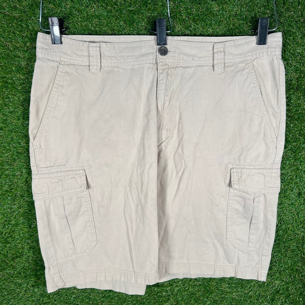 Columbia Mens‎ Khaki Tan Cargo Shorts Size 38 Cotton Twill Outdoor Hiking
